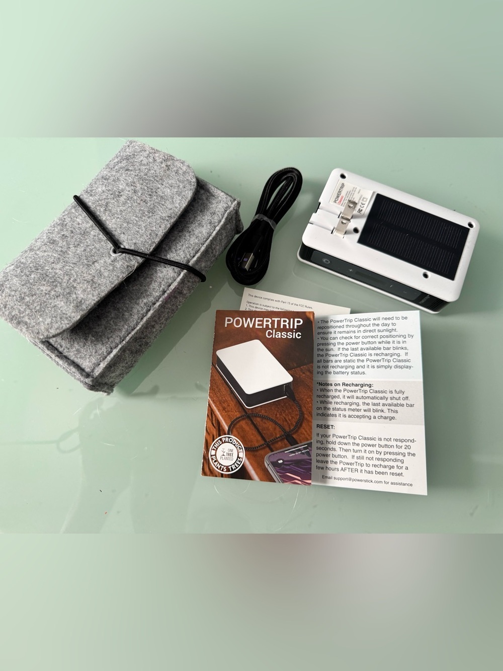 PowerTrip Classic Portable Solar Charger - White